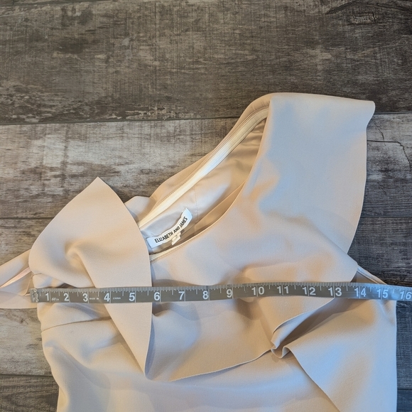 Elizabeth and James One-Shoulder Beige Dress - Picture 8 of 10